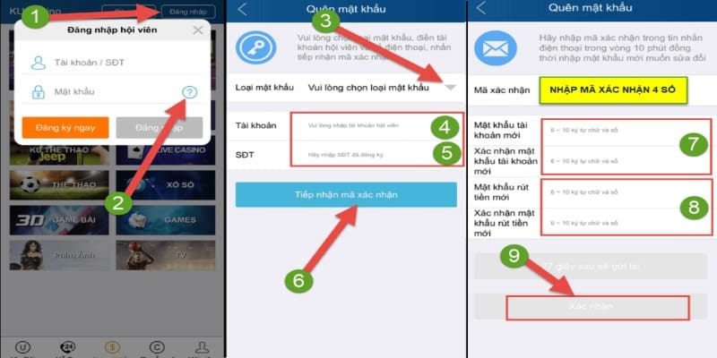 Hướng dẫn thành viên cách đổi mật khẩu Kubet cực đơn giản