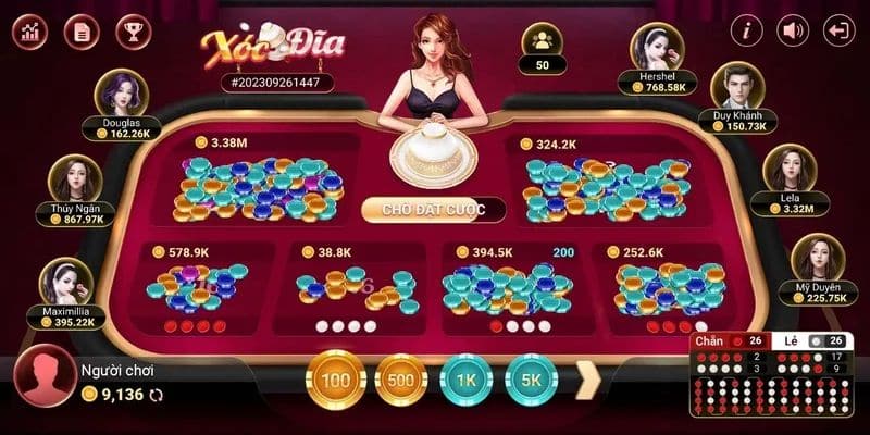 Quy luật đánh xóc đĩa online